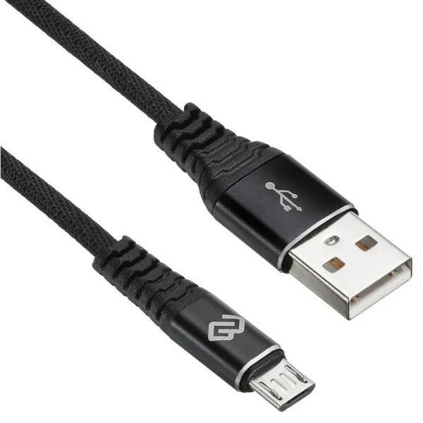 Кабель Digma [microusb-2m-blk] USB - micro USB черный 2 м