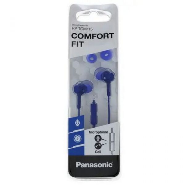 Проводная гарнитура Panasonic RP-TCM115GC синий