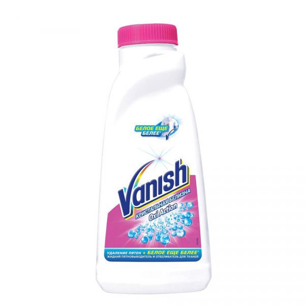 Пятновыводитель Vanish Oxi Action для белого белья, 450 мл , бутылка