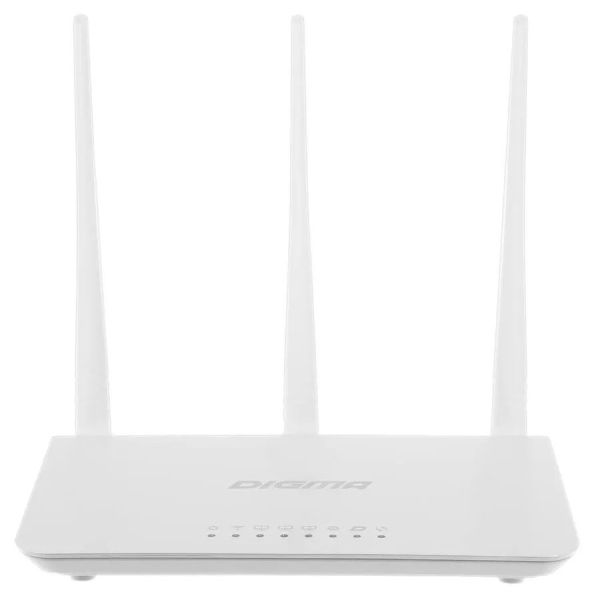 Wi-Fi роутер Digma DWR-N302 N300 белый